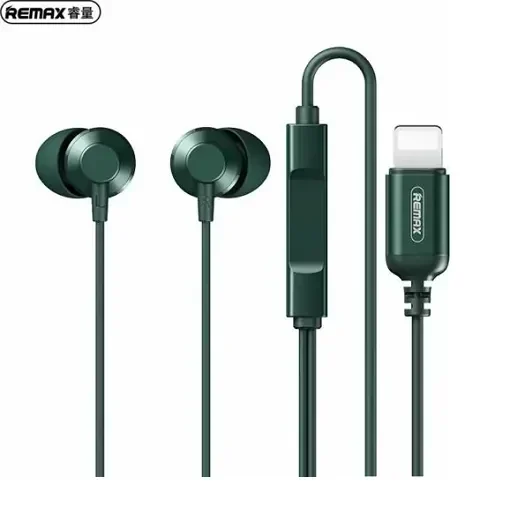 Remax RM-512i In-ear Handsfree με Βύσμα Lightning Πράσινο | G for Gadget